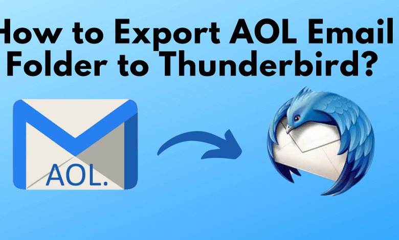 export AOL email folder to thunderbird