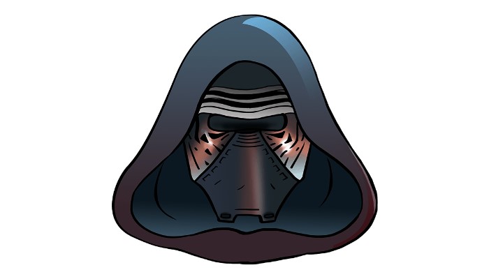 How to draw Kylo Ren